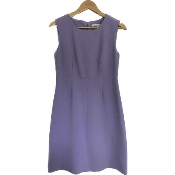 Diane Von Furstenberg Carrie Lilac Sheath Dress - Women's Size 4 - Picture 4 of 5
